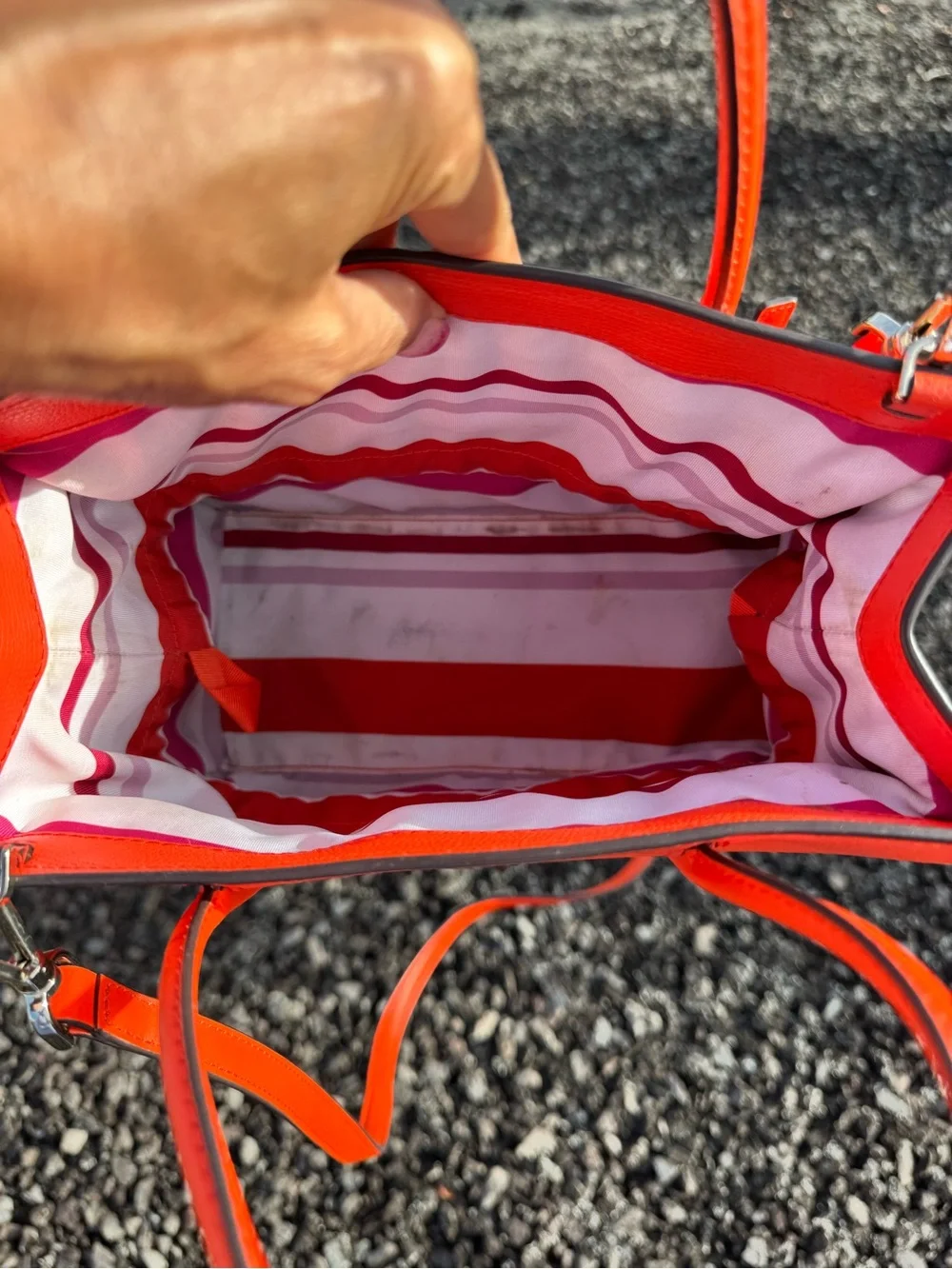 Kate Spade New York Bright red-orange Crossbody/Tote